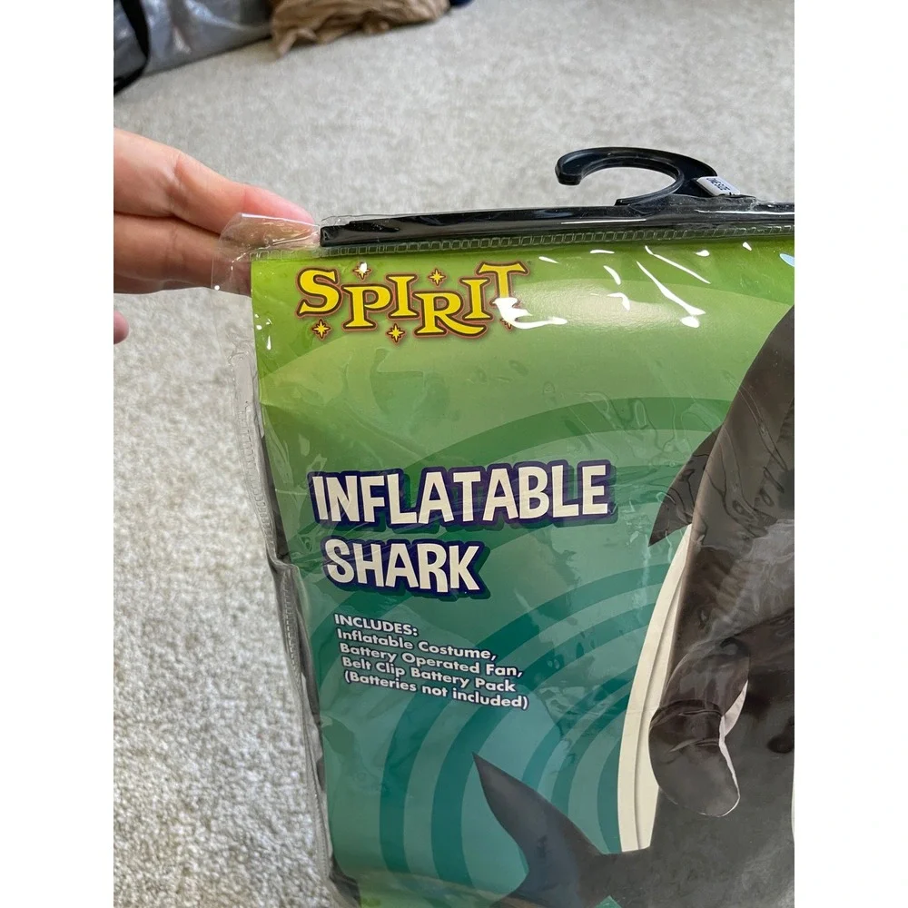Spirit Halloween Inflatable Shark Costume Child One Size Grey White Halloween
